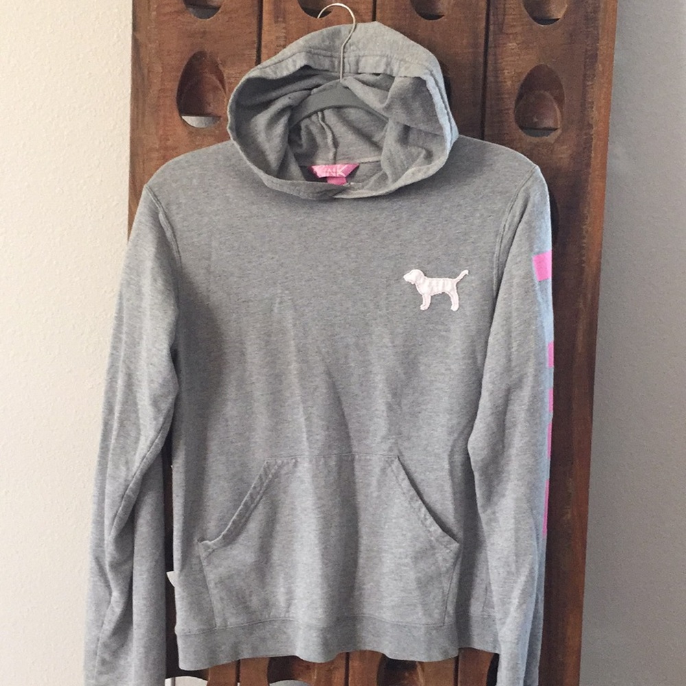 Pink Victoria secret jacket w/ hoodie